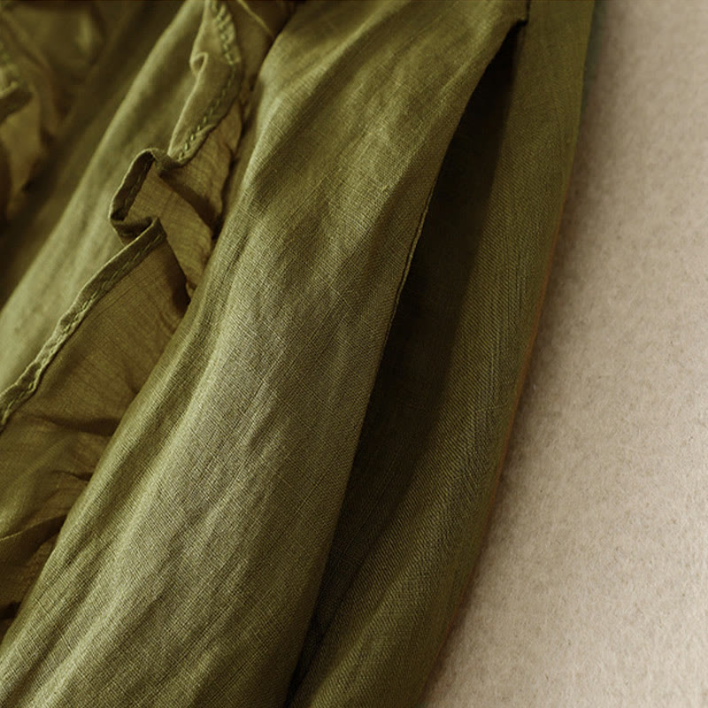 Spódnica bawełniana damska Buddha Stones Summer Plain Ruffle Design - image 1