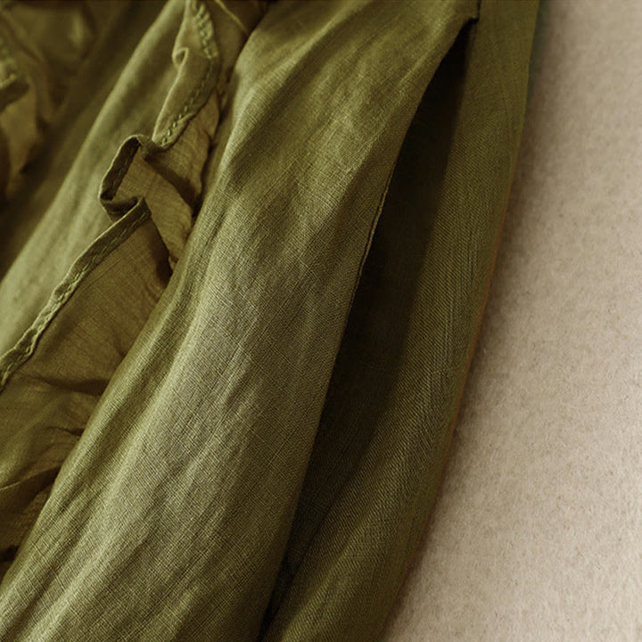 Spódnica bawełniana damska Buddha Stones Summer Plain Ruffle Design - image 1