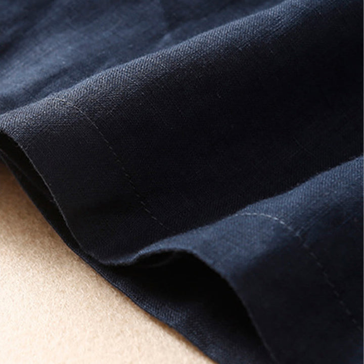 Buddha Stones Vintage Lato Asymetryczna Wysoka Talia Spódnica Damska Bawełniana Lniana Z Kieszeniami - image 8