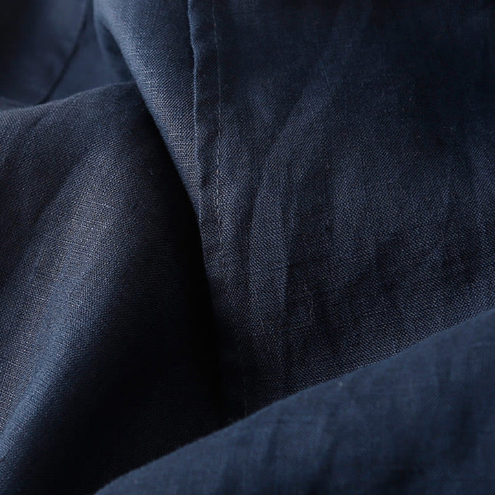 Buddha Stones Vintage Lato Asymetryczna Wysoka Talia Spódnica Damska Bawełniana Lniana Z Kieszeniami - image 6