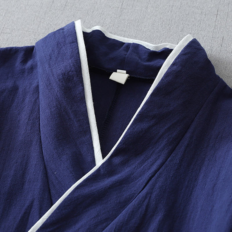 Koszula damska z nadrukiem Buddha Stones , swobodnym krojem, kolorowymi przeszyciami, dekoltem w serek, rękawami trzy czwarte, bawełną i lnem - image 1