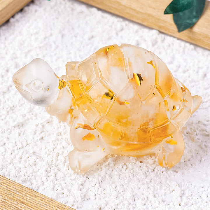 Buddha Stones Różne Kamień Cytryn Zielony Awenturyn Ametyst Miniaturowy Żółw Dobrobyt Dekoracja Domu
