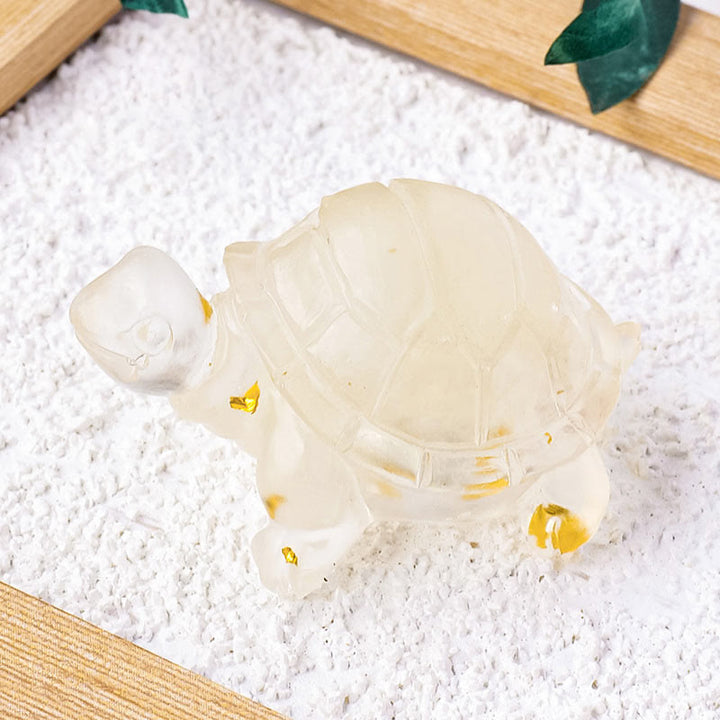 Buddha Stones Różne Kamień Cytryn Zielony Awenturyn Ametyst Miniaturowy Żółw Dobrobyt Dekoracja Domu