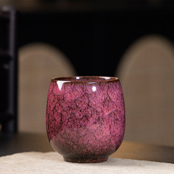 Buddha Stones ręcznie robione małe chińskie Jianzhan Kiln Change Ceramic Tea Cup Kung Fu Tea Cup 150ml