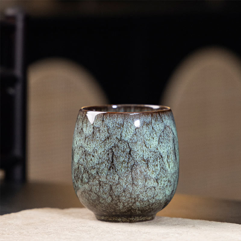 Buddha Stones ręcznie robione małe chińskie Jianzhan Kiln Change Ceramic Tea Cup Kung Fu Tea Cup 150ml