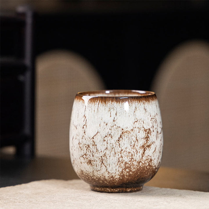 Buddha Stones ręcznie robione małe chińskie Jianzhan Kiln Change Ceramic Tea Cup Kung Fu Tea Cup 150ml
