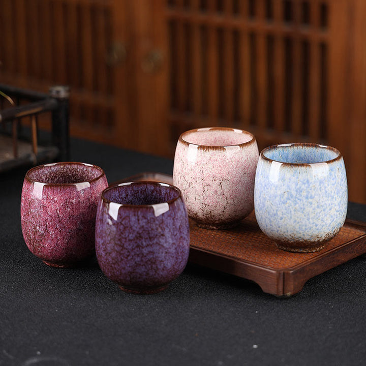 Buddha Stones ręcznie robione małe chińskie Jianzhan Kiln Change Ceramic Tea Cup Kung Fu Tea Cup 150ml