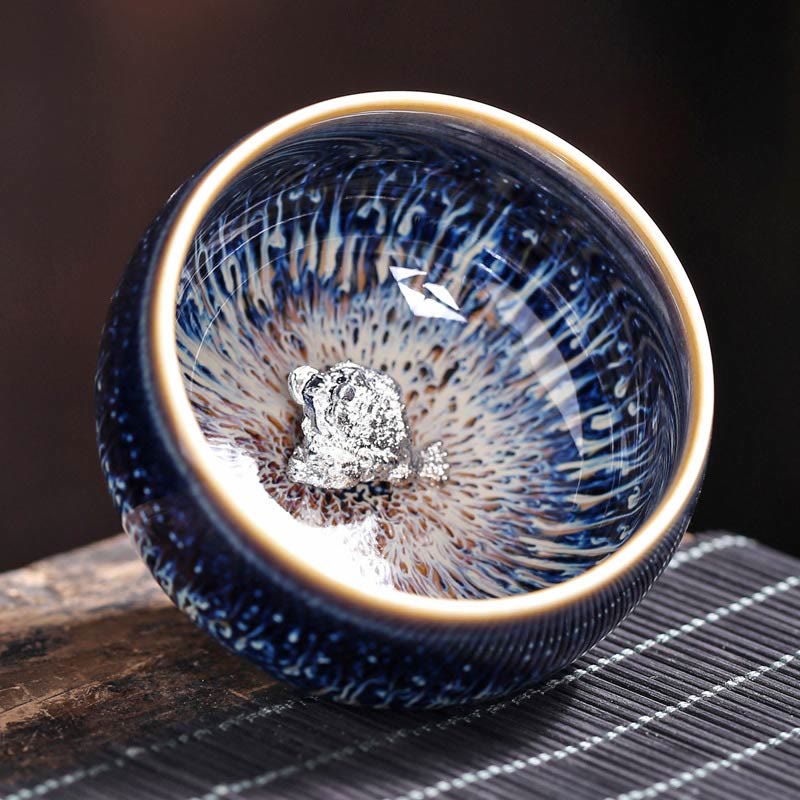 Buddha Stones ręcznie robione chińskie Jianzhan Koi Fish Lotus Dragon Phoenix 12 chińskich zodiaków Ceramiczny kubek do herbaty Kung Fu 70ml