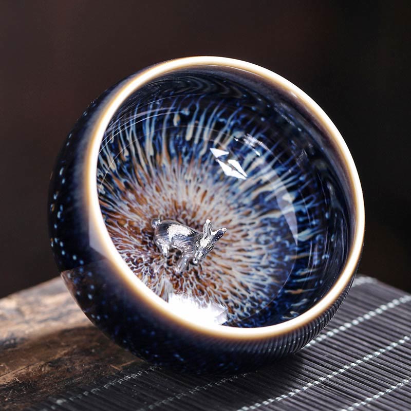 Buddha Stones ręcznie robione chińskie Jianzhan Koi Fish Lotus Dragon Phoenix 12 chińskich zodiaków Ceramiczny kubek do herbaty Kung Fu 70ml