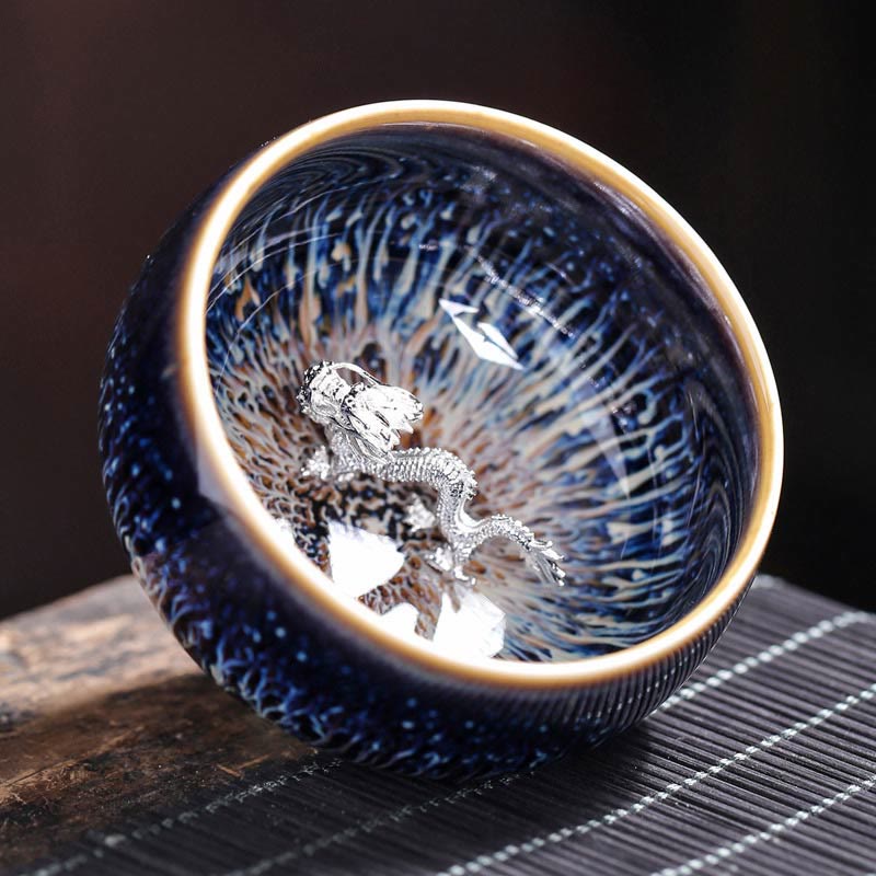 Buddha Stones ręcznie robione chińskie Jianzhan Koi Fish Lotus Dragon Phoenix 12 chińskich zodiaków Ceramiczny kubek do herbaty Kung Fu 70ml - Smok 7,2 cm*4,2 cm*70 ml - image 19