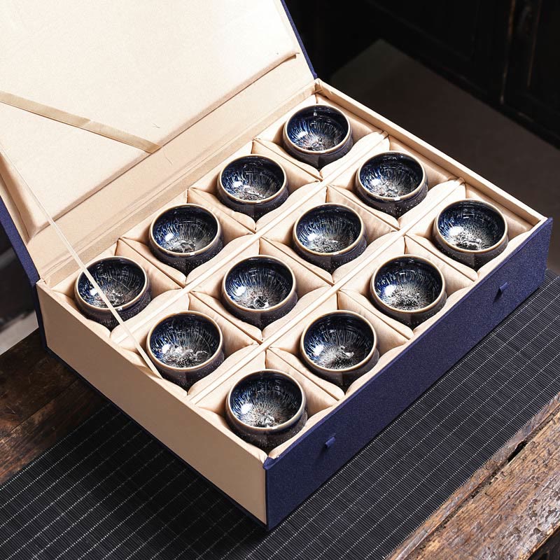 Buddha Stones ręcznie robione chińskie Jianzhan Koi Fish Lotus Dragon Phoenix 12 chińskich zodiaków Ceramiczny kubek do herbaty Kung Fu 70ml