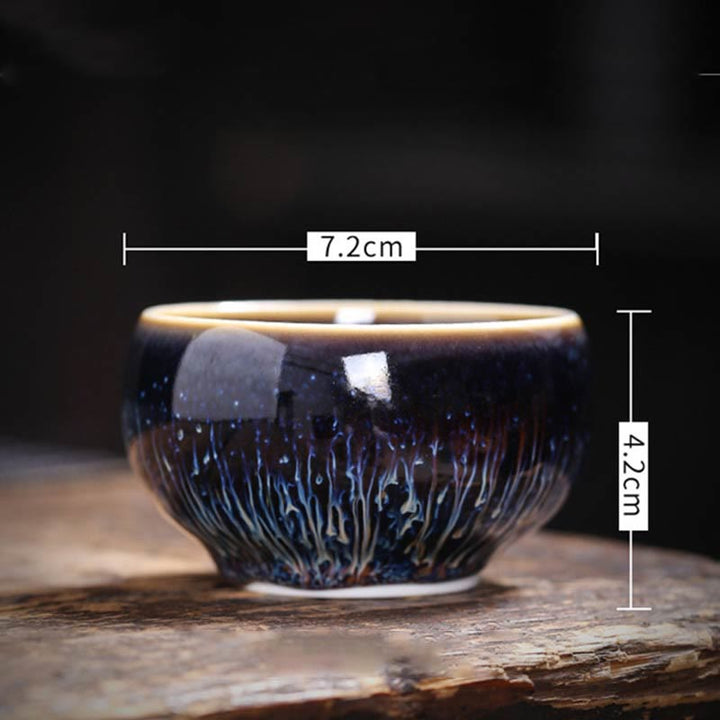 Buddha Stones ręcznie robione chińskie Jianzhan Koi Fish Lotus Dragon Phoenix 12 chińskich zodiaków Ceramiczny kubek do herbaty Kung Fu 70ml