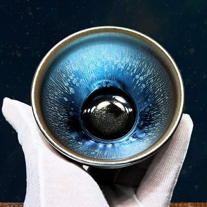 Buddha Stones ręcznie chińskie Jianzhan krople oleju plamy wzór ceramiczny kubek do herbaty Tenmoku Kung Fu kubek do herbaty 150 ml - image 0