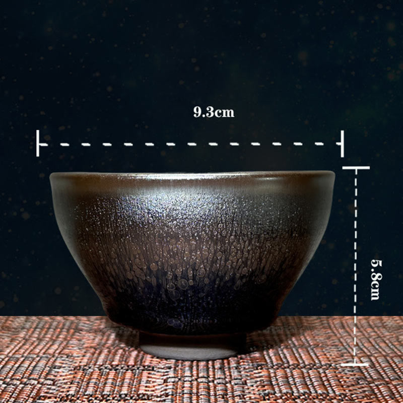 Buddha Stones ręcznie chińskie Jianzhan krople oleju plamy wzór ceramiczny kubek do herbaty Tenmoku Kung Fu kubek do herbaty 150 ml