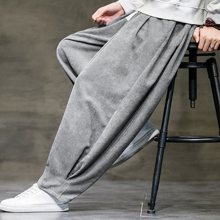 Spodnie męskie Buddha Stones Casual Plain Cotton Bloomer z kieszeniami - image 14