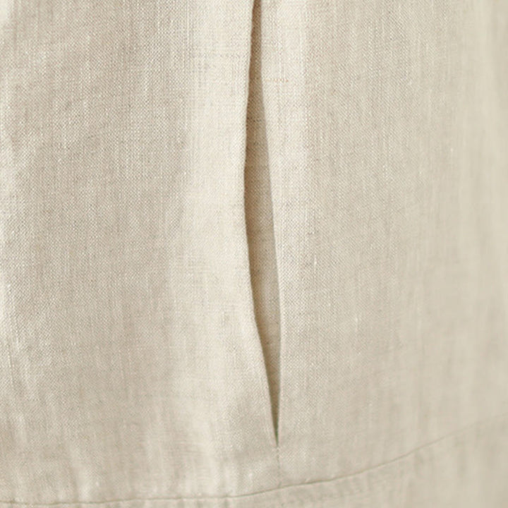 Buddha Stones Vintage Casual Plisowane Projekt Bawełna Damskie Szerokie Nogawki Spodnie Z Kieszeniami - image 19