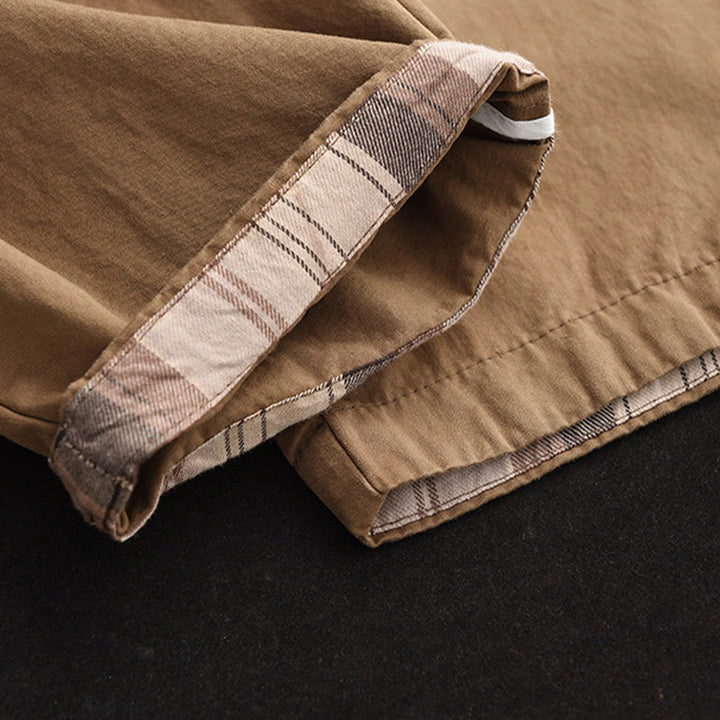 Spodnie damskie Harem Cropped z bawełny Buddha Stones Casual Plain Patched Cuff Design z kieszeniami