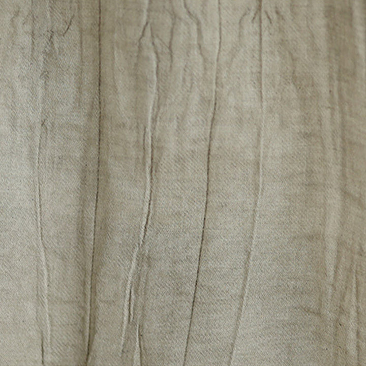 Kamizelka bez rękawów damska z bawełny i lnu z okrągłym dekoltem i prostym wzorem " Buddha Stones z letnimi zmarszczkami" - image 8