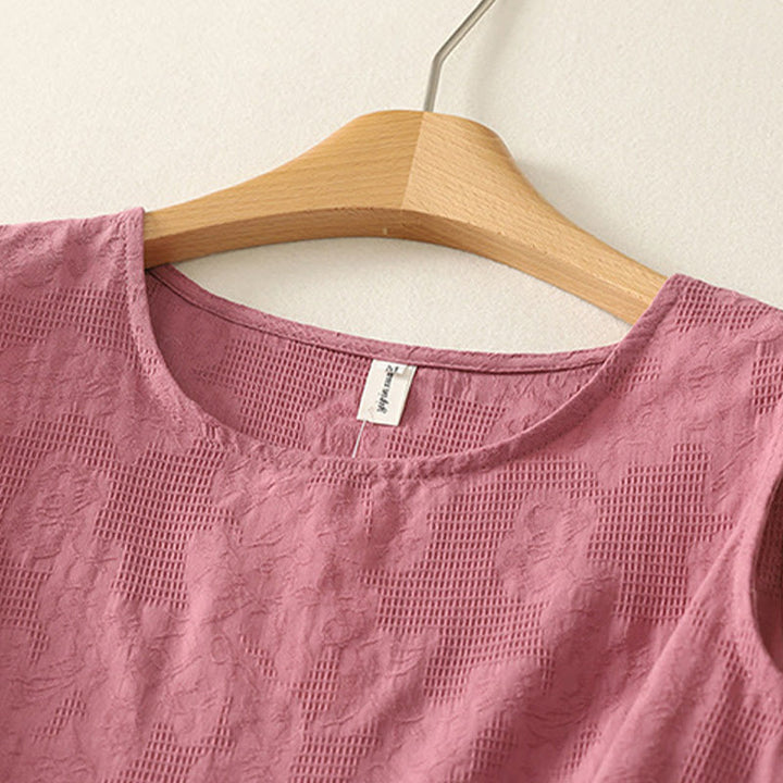 Buddha Stones Lato Jednolity Kolor Bez Rękawów Damska Bawełniana Lniana Kamizelka Kamizelka