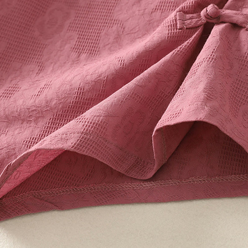 Buddha Stones Lato Jednolity Kolor Bez Rękawów Damska Bawełniana Lniana Kamizelka Kamizelka