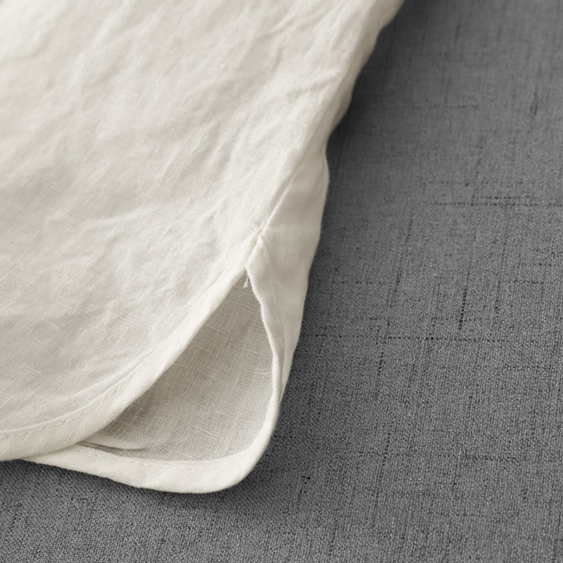 Buddha Stones Letnia Gładka Regulowana Pasek Projekt Damska Bawełniana Lniana Kamizelka Kamizelka - image 13