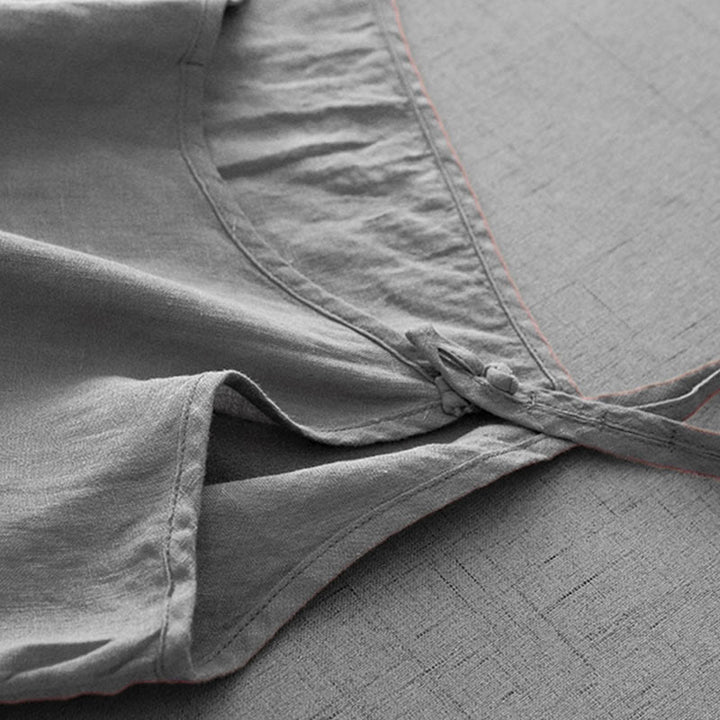 Buddha Stones Letnia Gładka Regulowana Pasek Projekt Damska Bawełniana Lniana Kamizelka Kamizelka - image 16