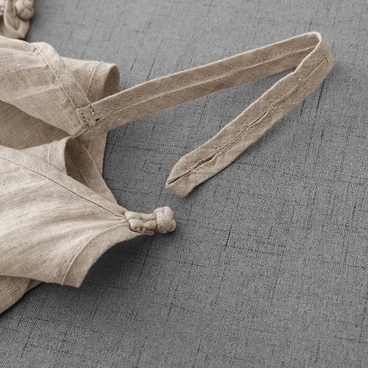 Buddha Stones Letnia Gładka Regulowana Pasek Projekt Damska Bawełniana Lniana Kamizelka Kamizelka - image 3