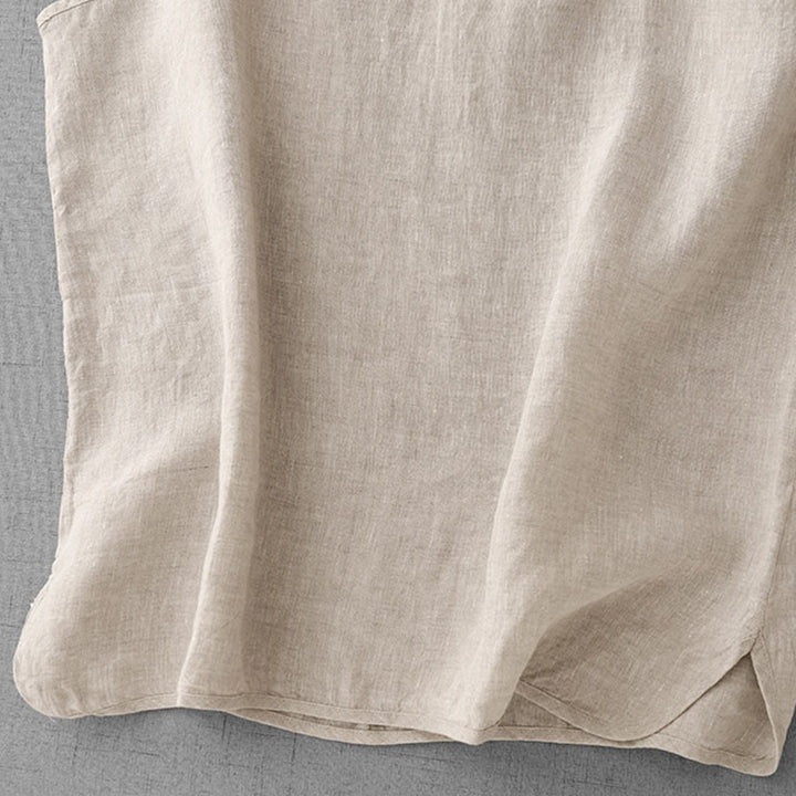 Buddha Stones Letnia Gładka Regulowana Pasek Projekt Damska Bawełniana Lniana Kamizelka Kamizelka - image 4