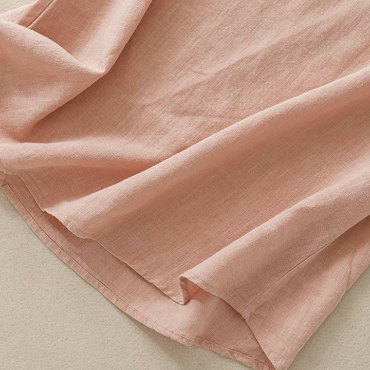 Buddha Stones wiosenna, patchworkowa, prosta, bezrękawa kamizelka damska z bawełny - image 4