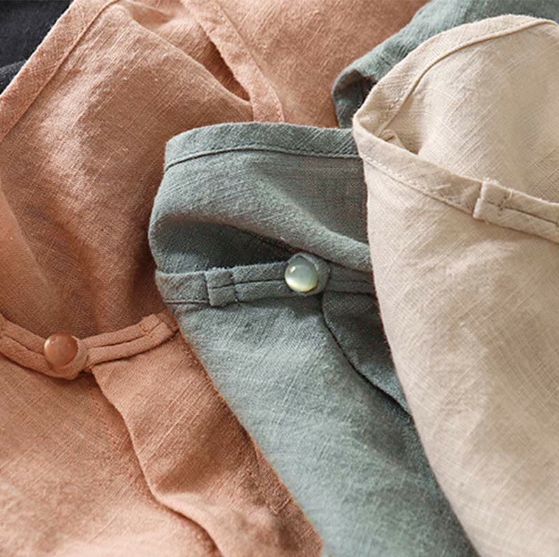 Buddha Stones wiosenna, patchworkowa, prosta, bezrękawa kamizelka damska z bawełny - image 19