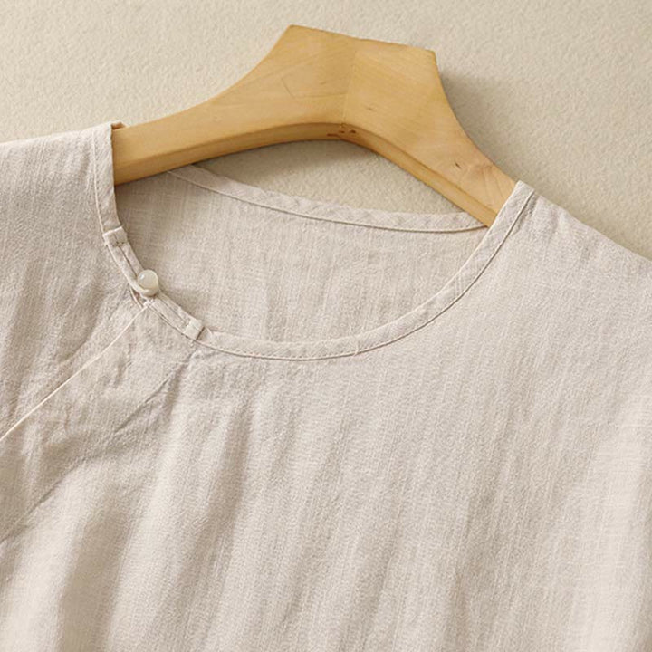 Buddha Stones wiosenna, patchworkowa, prosta, bezrękawa kamizelka damska z bawełny - image 13