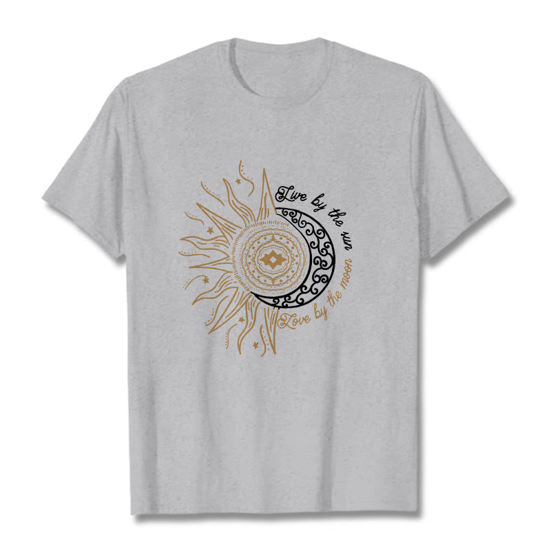 Buddha Stones Słońcem Miłość Księżycem Koszulka T-shirt - Jasnoszary - 2XL - image 19