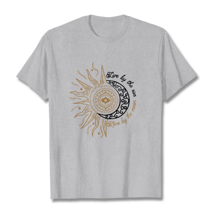 Buddha Stones Słońcem Miłość Księżycem Koszulka T-shirt - Jasnoszary - 2XL - image 19