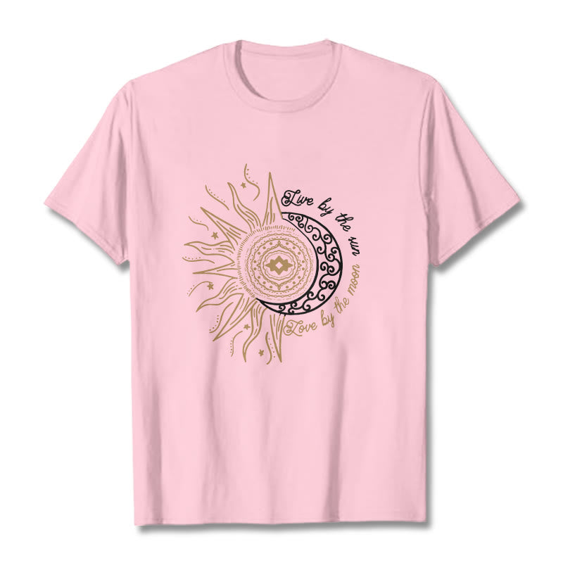 Buddha Stones Słońcem Miłość Księżycem Koszulka T-shirt - Jasnoróżowy - 2XL - image 12