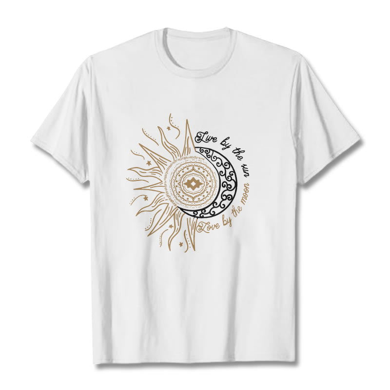 Buddha Stones Słońcem Miłość Księżycem Koszulka T-shirt - Biały - 2XL - image 5