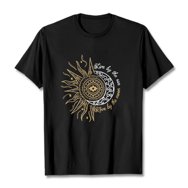 Buddha Stones Słońcem Miłość Księżycem Koszulka T-shirt - Czarny - 2XL - image 0