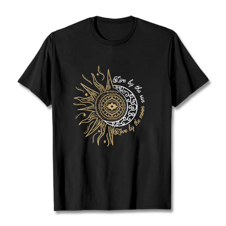 Buddha Stones Słońcem Miłość Księżycem Koszulka T-shirt - Czarny - 2XL - image 1