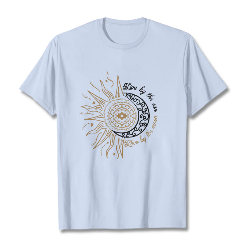 Buddha Stones Słońcem Miłość Księżycem Koszulka T-shirt - Jasnoniebieski - 2XL - image 19