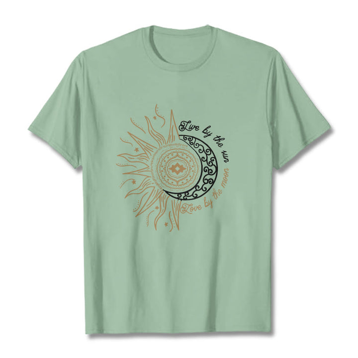 Buddha Stones Słońcem Miłość Księżycem Koszulka T-shirt - PaleGreen - 2XL - image 15
