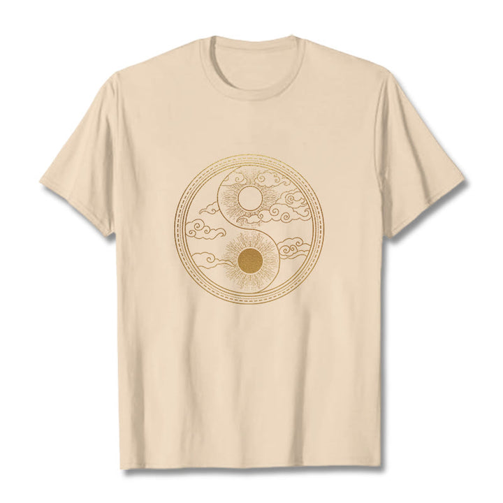 Koszulka z nadrukiem Buddha Stones Yin Yang Sun Uspicious Clouds - For - 2XL - image 12
