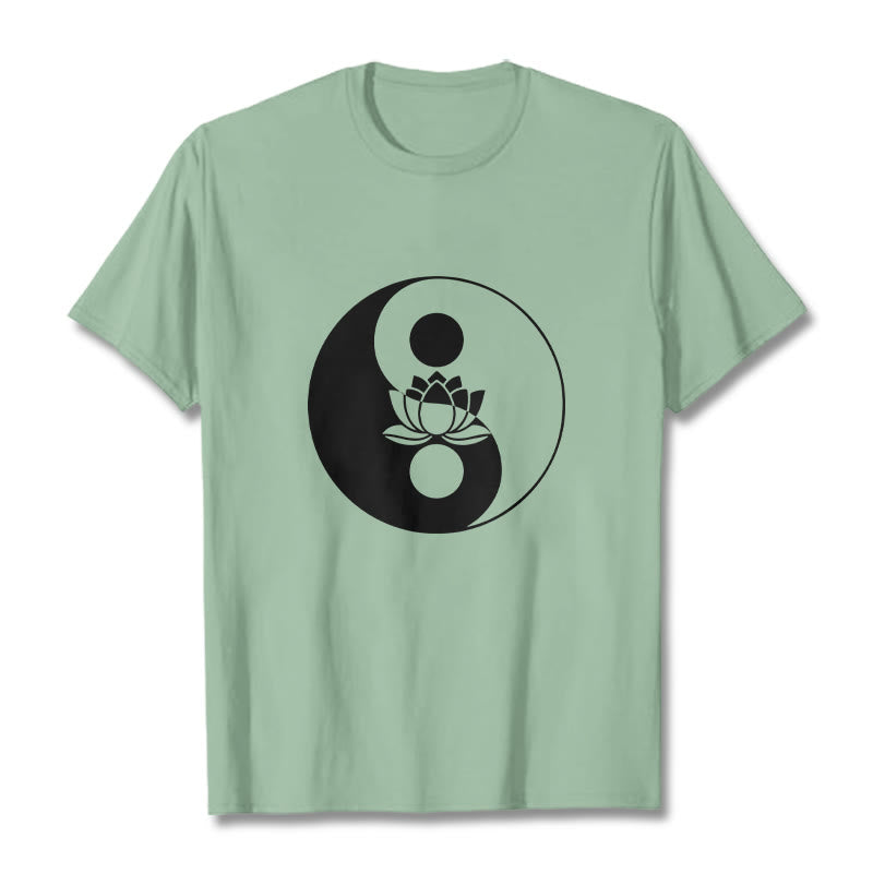 Buddha Stones Yin Yang Kwiat Lotosu - PaleGreen - 2XL - image 14