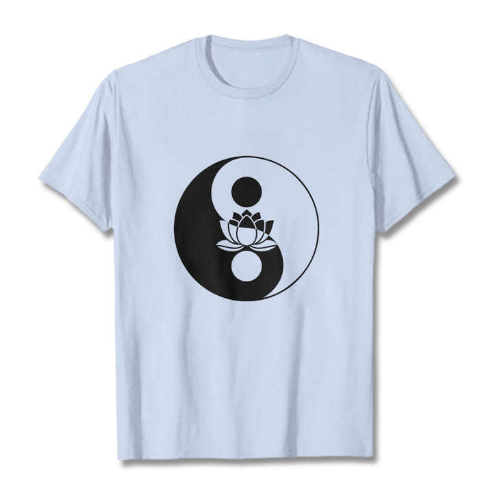 Buddha Stones Yin Yang Kwiat Lotosu - Jasnoniebieski - 2XL - image 19