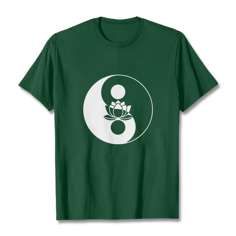 Buddha Stones Yin Yang Kwiat Lotosu - ForestGreen - 2XL - image 11