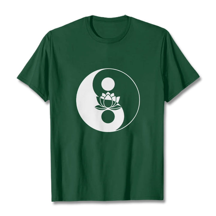 Buddha Stones Yin Yang Kwiat Lotosu - ForestGreen - 2XL - image 10