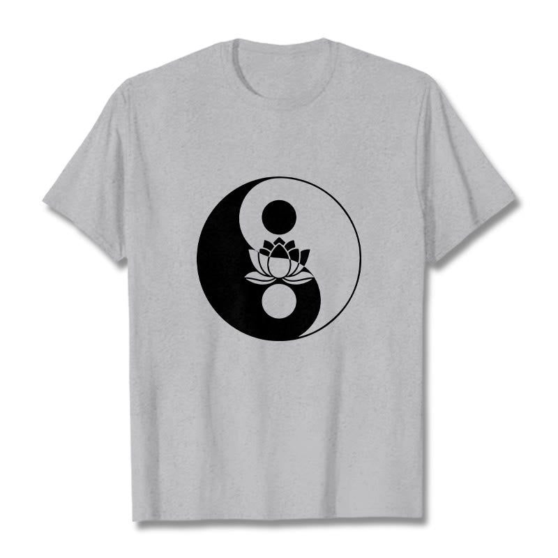 Buddha Stones Yin Yang Kwiat Lotosu - Jasnoszary - 2XL - image 20