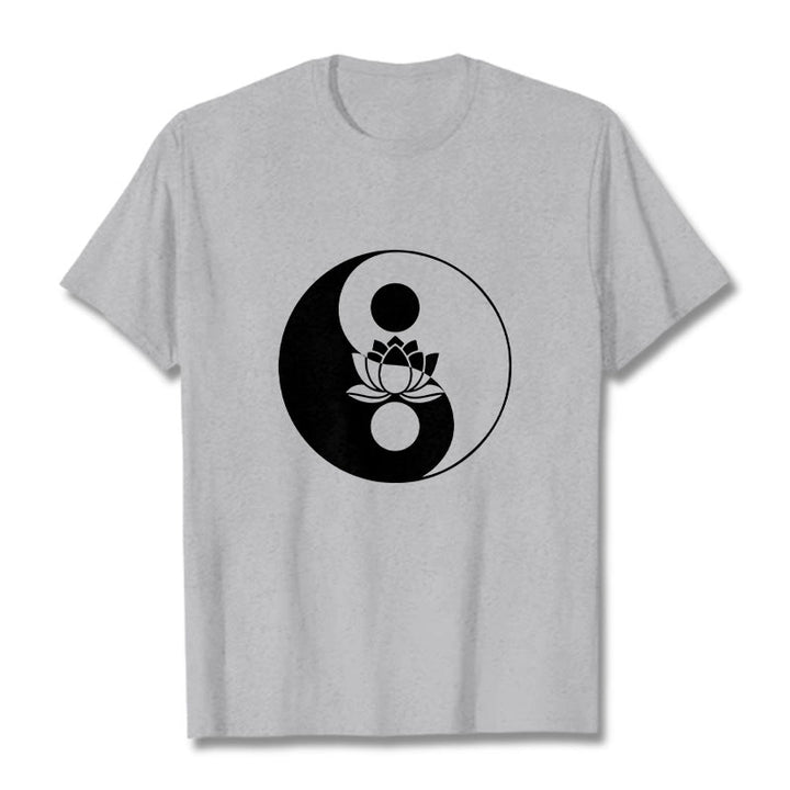 Buddha Stones Yin Yang Kwiat Lotosu - Jasnoszary - 2XL - image 20