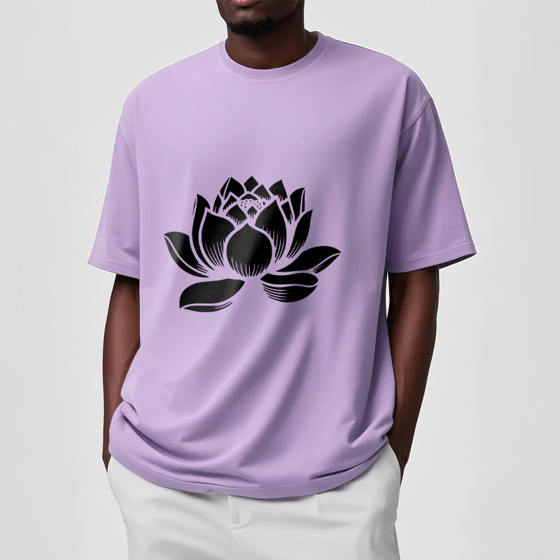 Koszulka z nadrukiem Buddha Stones Lotosu Kwiat T-shirt - image 17