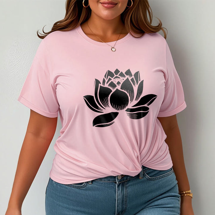 Koszulka z nadrukiem Buddha Stones Lotosu Kwiat T-shirt - image 13