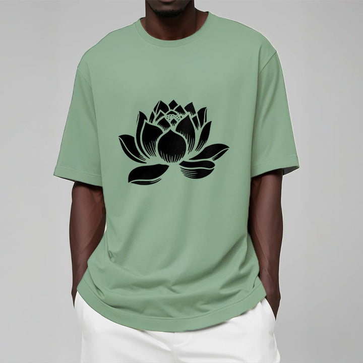 Koszulka z nadrukiem Buddha Stones Lotosu Kwiat T-shirt - image 16