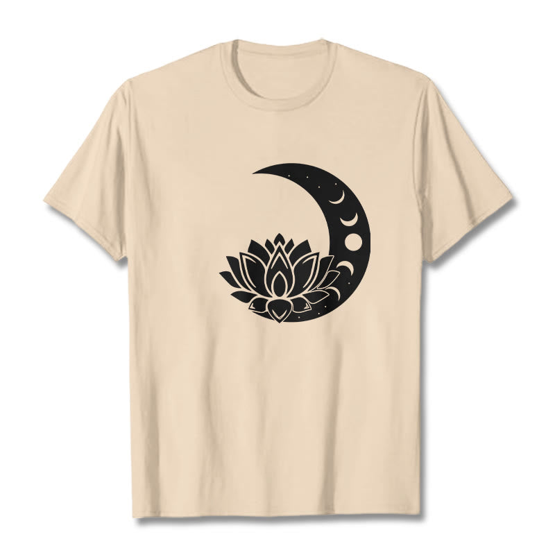 Koszulka z Buddha Stones Półksiężyc Kwiat Lotosu Słońce - For - 2XL - image 8